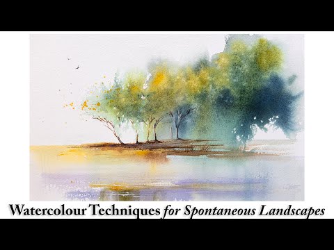 Make Your Spontaneous Landscapes More Exciting - Watercolour Techniques for Interesting Washes