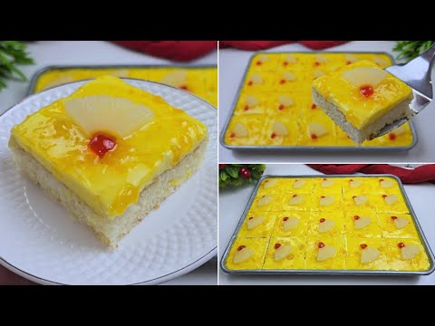 كيك بحجم عائلي .. كيك مشرب و بطبقة من الكريمة اللذيذة 😋 و طبقة من البنة لي خلاتو يقطر بالبنة