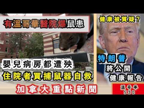 明報溫哥華530 |溫哥華聖保祿醫院爆鼠患 產後媽媽要提早出院|「黑五」周末網上銷售額增長9%|衛生部門警告 唔好送電動滑板車俾兒童|加拿大新聞|明報五點半新聞直播