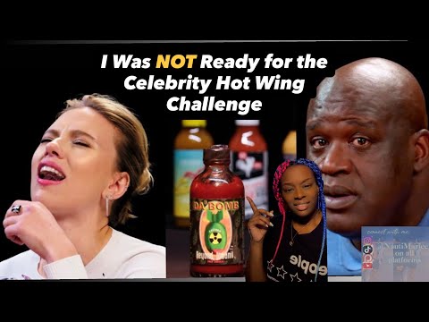 First Time Seeing Celebrities Survive the Hot Wing Challenge