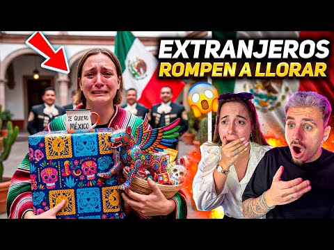 EXTRANJEROS ROMPEN a LLORAR por MÉXICO 🇲🇽😭 **le dan el mejor regalo de sus vidas**