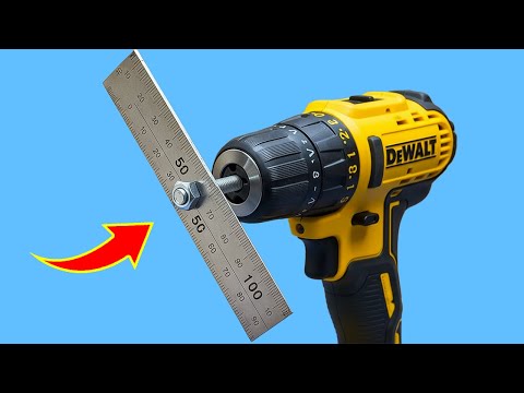 Just insert a Steel Ruler into the Drill Billions of people don't know this secret!
