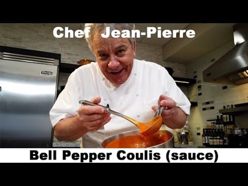 How To Make Bell Pepper Coulis | Chef Jean-Pierre