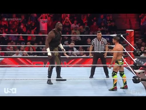 Omos vs. Johnny Gargano Full Match - WWE RAW 11/21/2022