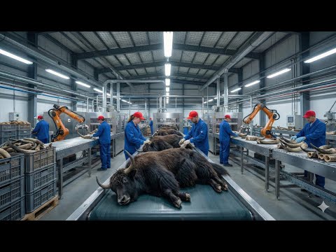 Inside a Modern Solid Yak Horn Factory: From Yak Horn to High End Acoustic Speaker (Full Process)