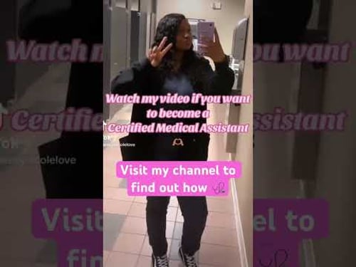 Tune into a new video on my page. Learn how to become a CMA and if that career is right for you! 🩺