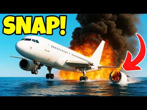 ALL Engine FAILURE Crashes Boeing 747! | Stormworks Plane Crash