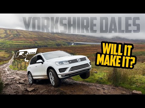 Can you OFF-ROAD an R-LINE VW TOUAREG 4x4? 🏔 Yorkshire Dales Green Laning