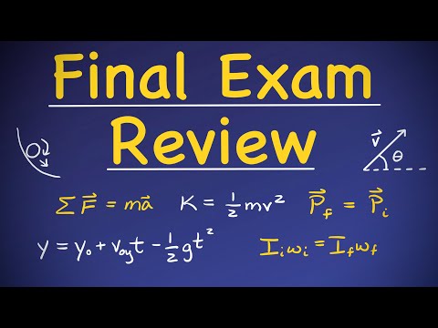Physics I - Final Exam Review (Problems & Some Concepts)