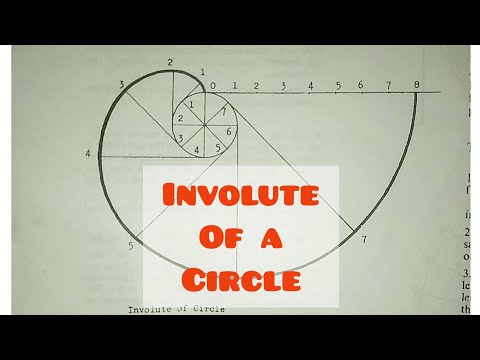 INVOLUTE OF A CIRCLE in | Technical drawing | Engineering drawing