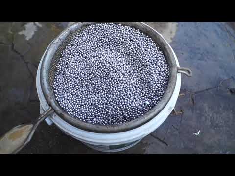 Литье и обкатка дроби в домашних условиях. Подробно. Лучший способ