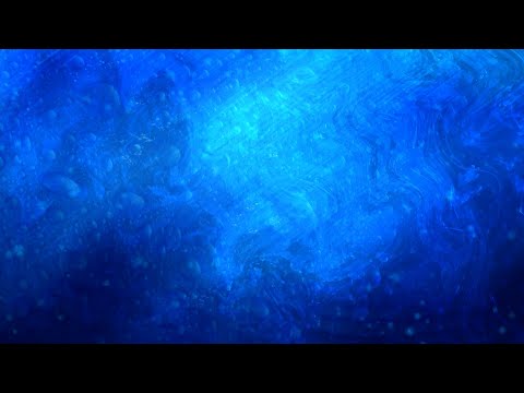 Blue Water Bubbles and Waves with Falling Particles 4K VJ Loop Moving Background