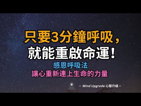 只要3分鐘呼吸,就能重啟命運——感恩呼吸法,讓心重新連上生命的力量