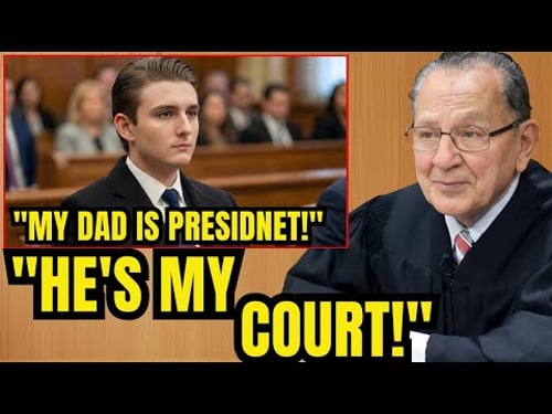 Barron Trump Tested the Court’s Authority Response STUNS America - Judge Caprio