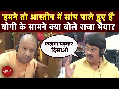 Raja Bhaiya Speech: UP Vidhan Sabha में राजा भैया की दहाड़ | Raghuraj Pratap Singh | CM Yogi
