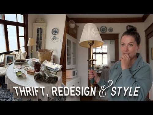 A Cart Full of Thrift Store Vintage Decor: Redesigning & Styling Thrift Store Finds!