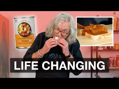 James May tries putting curry in a sandwich