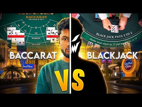 !!BLACKJACK VS BACCARAT HEAD TO HEAD!! LIVE ACTION
