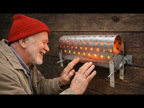 No Gas, No Wood 😱!! This Simple DIY Stove Heats for FREE All Winter