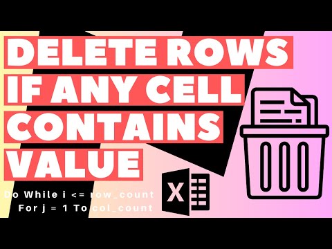 Excel VBA Macro: Delete Rows If Any Cell Contains a Specific Value (Across All Columns)