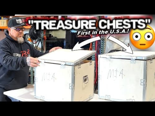 These crates are like big, heavy car audio treasure chests. Lets open them! (first look)