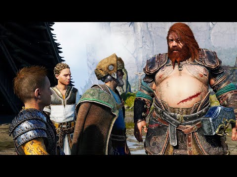GOD OF WAR RAGNAROK Loki Visits Asgard & Meets All Gods (4K 60FPS)