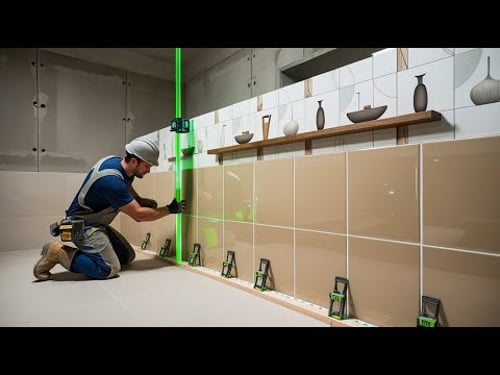 Bathroom Finishing: The Standard Tile Laying Process, A Day In The Life Of a Skilled Tile Layer