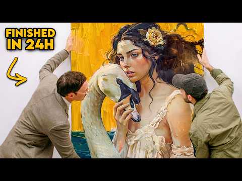 I had 24h to make a Painting while being Filmed by Warner Bros. (world's biggest Art Show) - part 2