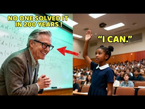 Professors Declared Math Problem Unsolvable in 200 Years — Black Girl Raised Hand, Room Erupted