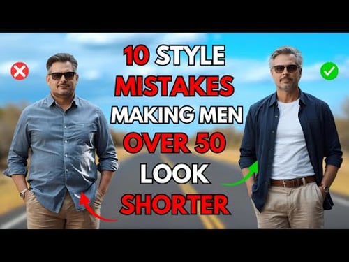 10 Style Mistakes Making Men Over 50 Look Shorter (And How to Fix Them)