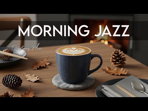 Morning Jazz ☕ Fireplace Bossa Clarity Flow for Sharp Focus, Clear Minds & Fresh Study Energy 🌙