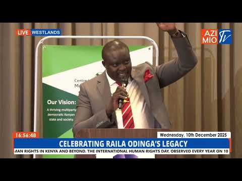 “Winnie made me a CAS” Listen to David Osiany BOLD speech on Human Rights Day as Kenyans honor Raila