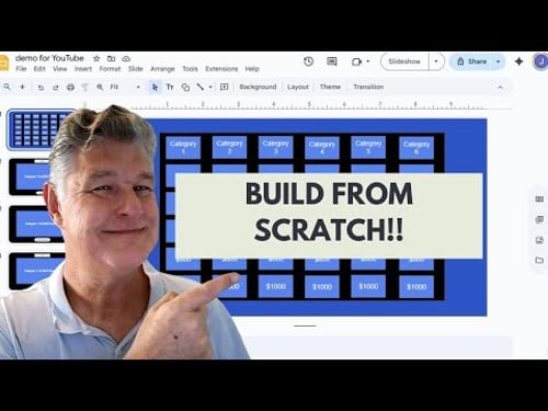 Build Your Own Jeopardy Game in Google Slides | Step by Step Tutorial
