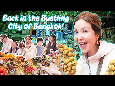 Bangkok Fruit Shopping with Phil, Aton, Tim & Olivia!✨🩵💋 | Small Laude