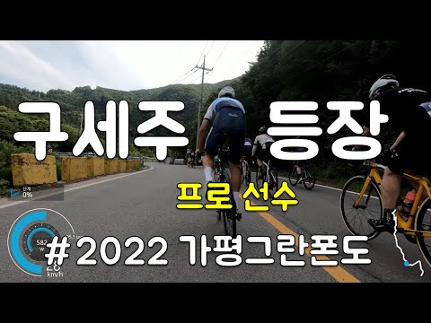 그란폰도 대회 중 프로 선수 뒤에 붙어보았.. 선수 클라스 간접 체험