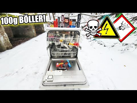 How many firecrackers can a dishwasher survive? - Experiment (reupload)