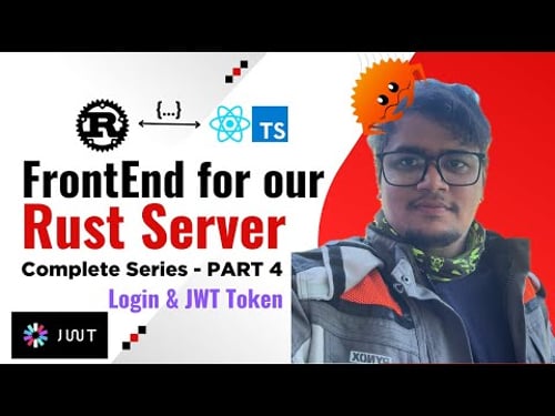 π₯ Building the Frontend: React TypeScript + Material-UI for Our Rust Backend API (Part-8) Login/JWT