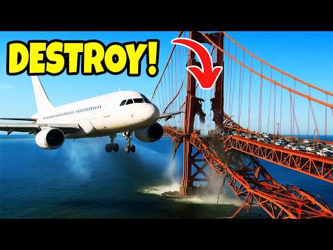 Planes vs GOLDEN GATE BRIDGE DESTRUCTION! | Teardown