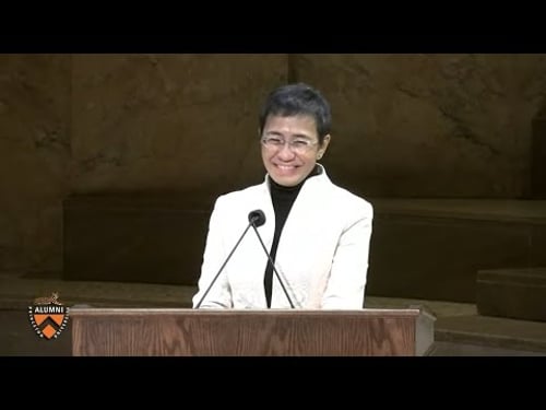 Maria Ressa receives Princeton's Woodrow Wilson Award