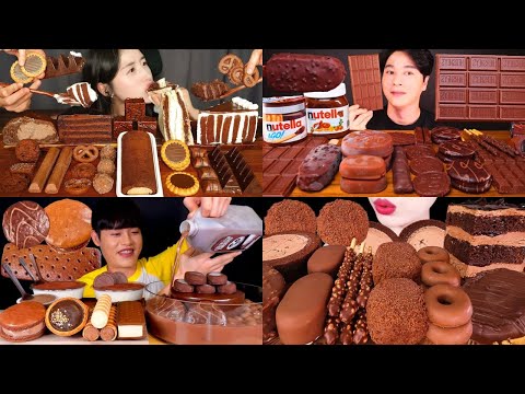 🍦ASMR MUKBANG DESSERT COMPILATION🍫🤤 | Eating Chocolate, Ice Cream, Cake & Sweet Treats