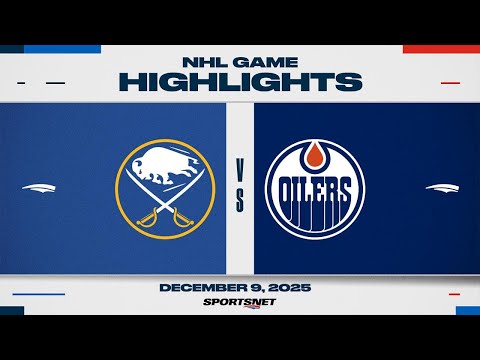 NHL Highlights | Sabres vs. Oilers - December 9, 2025