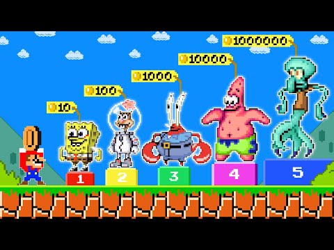 Super Mario Bros. Mario Can Hire All Characters in SpongeBob | PixSaga Mario