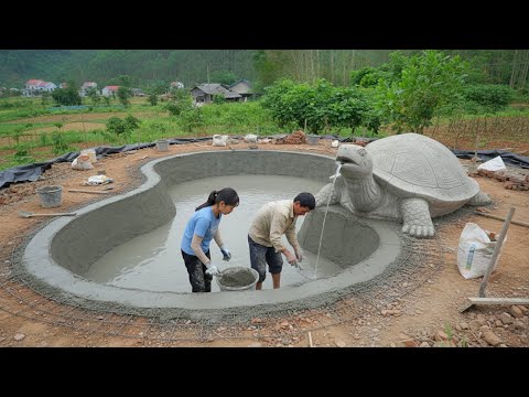 My Neighbors Helped Me Transform a Muddy Puddle into a Beautiful Fish Pond, From Beginning to End