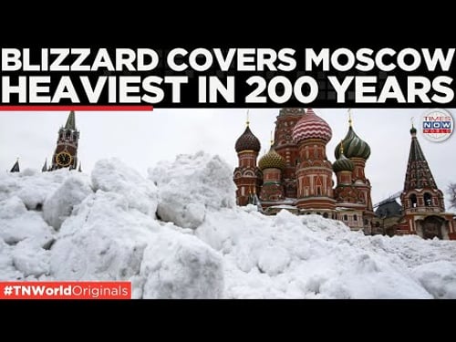 MOSCOW SNOW MAYHEM: Records Heaviest Snowfall In Over 200 Years | World News