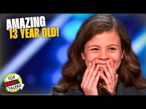 She's very SHY. She's 13. Then Delivers One of Greatest Singing Auditions on AGT!