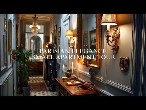 Parisian Elegance in a Small Home: Chic Simplicity with a Luxurious Touch