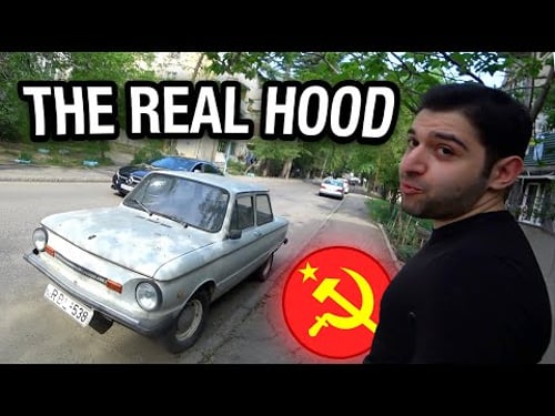 Gattsu shows NFKRZ his Soviet Hood in Georgia 🇬🇪