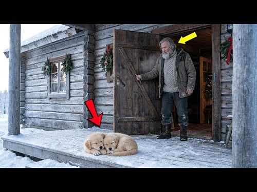 Retired Officer Saves Two Freezing Puppies on His Porch — What Happens Next Is Unbelievable!