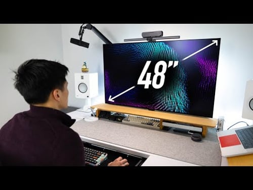 Using a 48 Monitor! How Big Is TOO Big? (Vs Ultrawide)