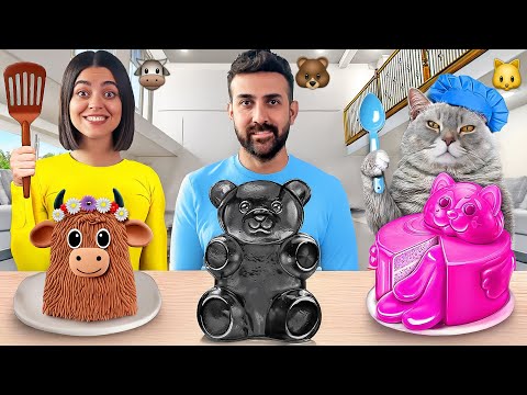 ۲۴ ساعت فقط غذای شکل حیوون خودمون رو خوردیم 🦦 جدیدترین چالش یوتوب